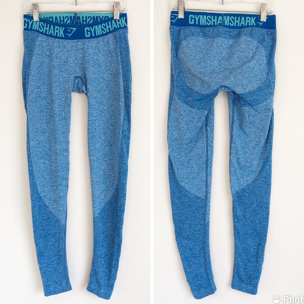 Gymshark Flex Leggings in Blueberry Marl / Marine Blue, size Small